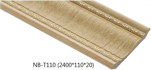 Phào trần nhà đẹp màu giả gỗ NB-T110 bản 11cm