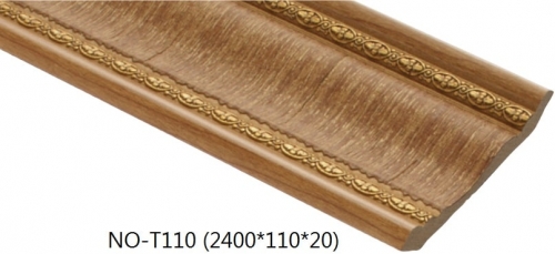 Phào chỉ trần nhà đẹp Hàn Quốc màu vân gỗ bản 11cm